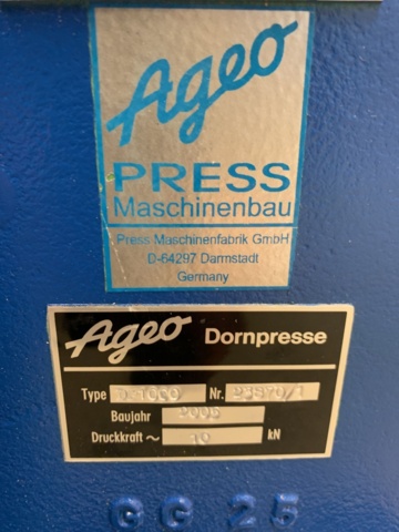 1110104-2 Mandrel press Ageo