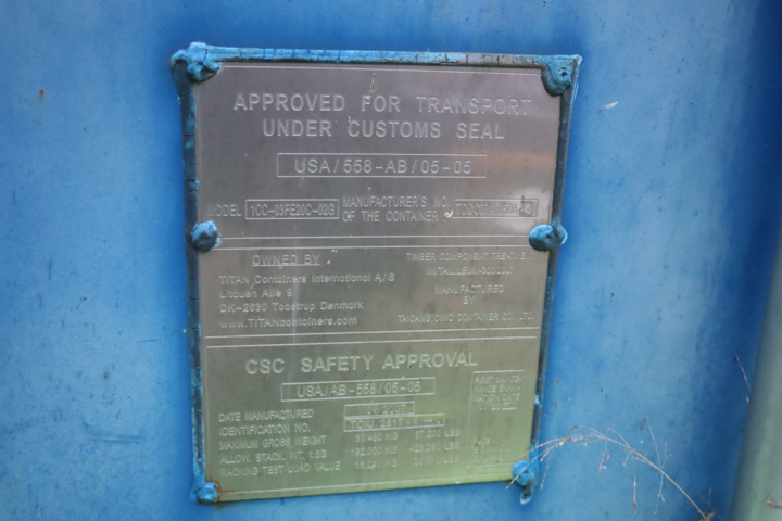 1107971-21 Container 20 feet