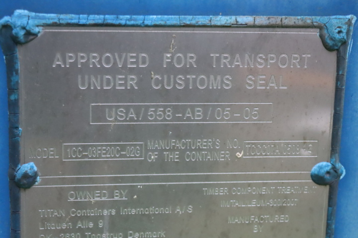 1107971-22 Container 20 feet