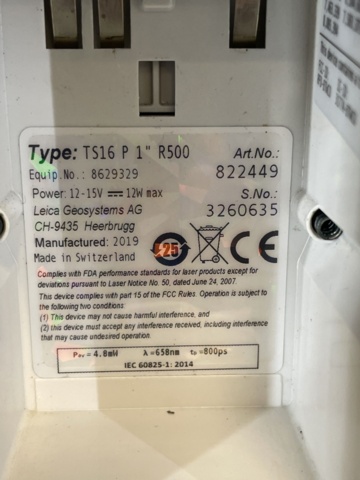 1110727-19 Totalsation Leica TS16 package