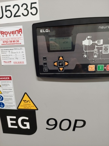 1110726-5 Complete compressor system Elgi with tank