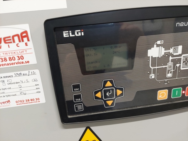 1110726-12 Complete compressor system Elgi with tank