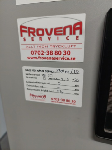 1110726-31 Complete compressor system Elgi with tank