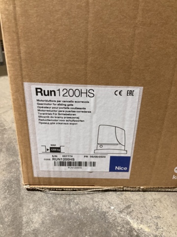 1091232-4 Sliding gate motor Nice Run 1200 HS