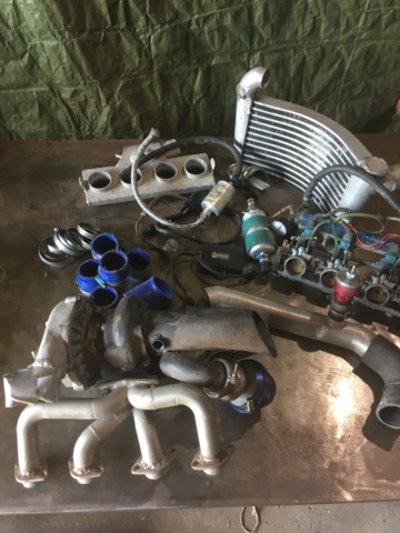 1107859-10 Motorcycle suzuki 1100R -91 renovation object with lots of accessories