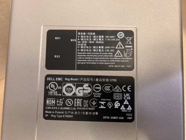 993382-4 Server computer Dell EMC PowerEdge T350 32GB RAM + 4x480GB SSD + 1x600W PSU