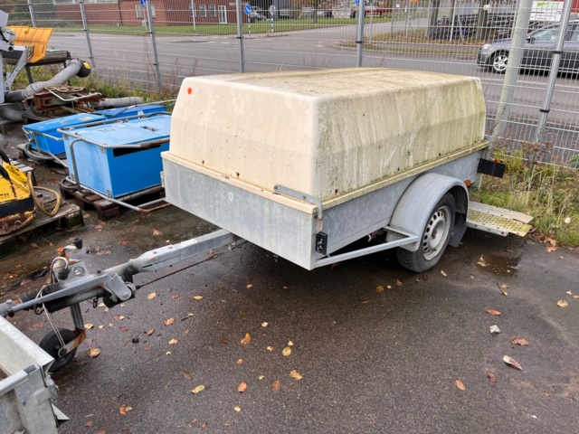 1111576-1 Trailer HEBY TRAILER 75 18 (Flatbed - Cargo box - Canopy)