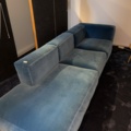 1068562-1 Velvet modular sofa, mags HAY blue