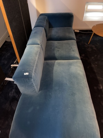 1068562-2 Velvet modular sofa, mags HAY blue