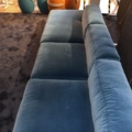 1068562-3 Velvet modular sofa, mags HAY blue