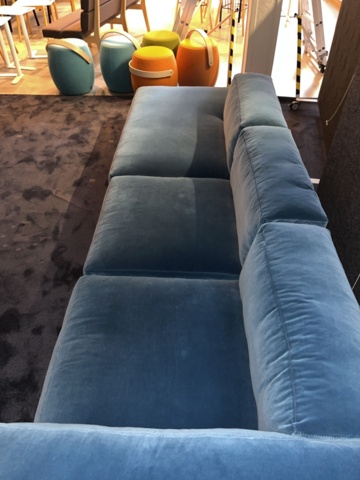 1068562-3 Velvet modular sofa, mags HAY blue