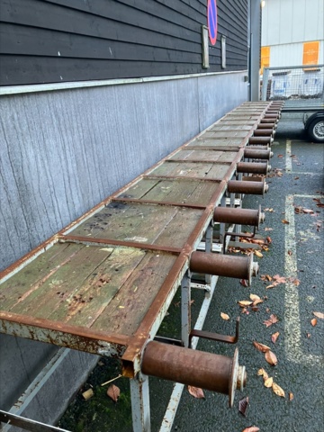 1109512-1 Rebar benches with rollers - Weelu 3pcs