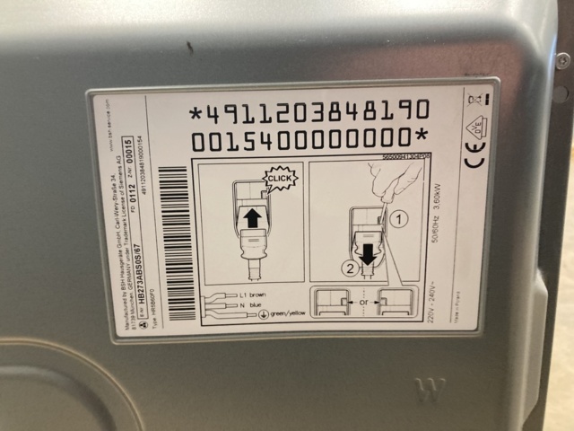 1101283-5 Built-in oven Siemens HB273ABS0S/67