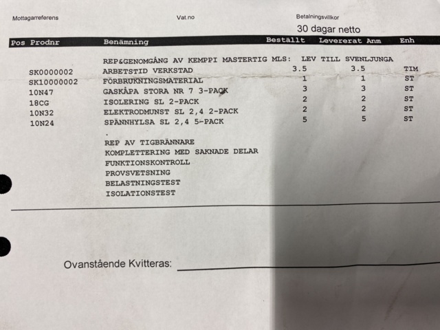 1081106-10 Tigwelt Kemppi Mastertig MLS 2000
