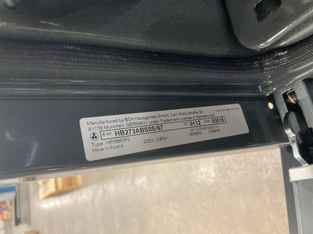 1101283-11 Built-in oven Siemens HB273ABS0S/67