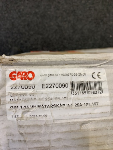 1084580-3 Meter cabinet Garo GIM 1-25 630x795 mm