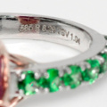 1112014-7 Ring 14K Gold with Ruby and Tsavorite