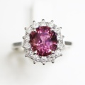 1112017-2 Ring 14K White Gold with untreated Spinel and Diamonds