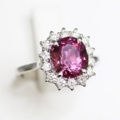 1112017-3 Ring 14K White Gold with untreated Spinel and Diamonds