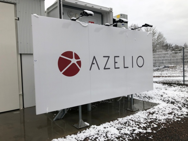 1035282-1 Sign with lighting, 2x4 meters