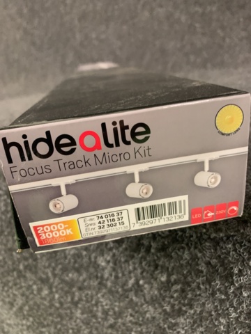 1084544-3 Luminaire Hidealite Focus Track Micro Kit