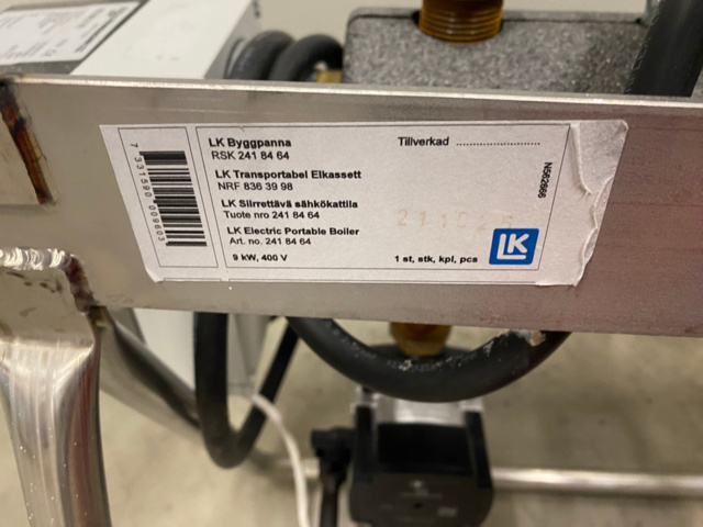 1112159-7 1 Electric portable boiler LK 9kW