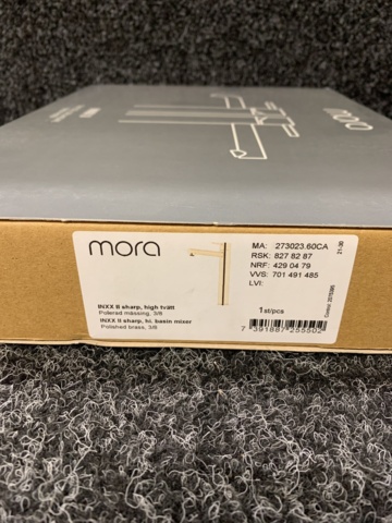 1084616-4 Tvättställsblandare Mora INXX II Sharp High Polerad Mässing