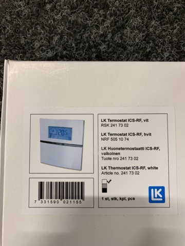 1084633-3 2 thermostats ICS-RF