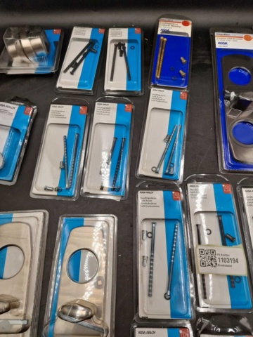 1103194-3 Assortment of Assa Abloy handle screw + knob plate - Shipping included