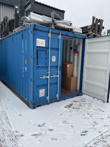 897673-1 20 foot Container volvo engine D6H -10 Caterpillar plates garbage parts