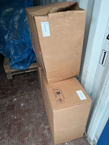 897673-32 20 foot Container volvo engine D6H -10 Caterpillar plates garbage parts