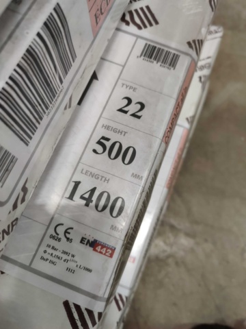 1099391-10 7 radiators Henrad Compact All In 500x1400 mm