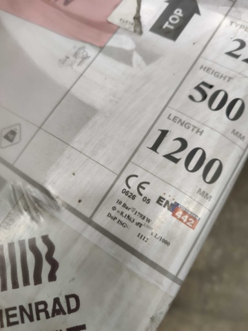 1099396-9 7 radiators Henrad Compact All In 500x1200 mm