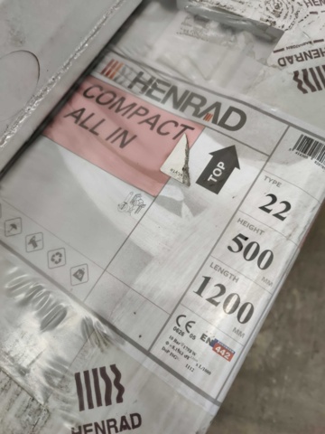 1099396-10 7 radiators Henrad Compact All In 500x1200 mm