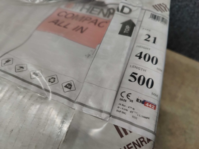 1099404-4 5 radiators Henrad Compact All In 21 400x500 mm