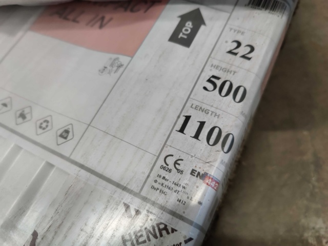 1099413-11 3 st Radiatorer Henrad Compact All In 500x1100 mm