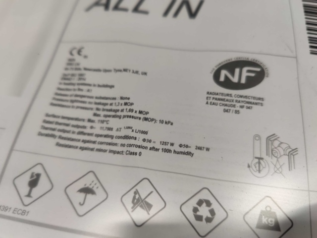 1099414-5 4 st Radiatorer Henrad Compact All In 33 500x1200 mm