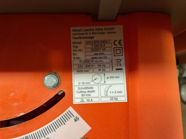 898465-4 Klyvsåg ATIKA T 250 N-3