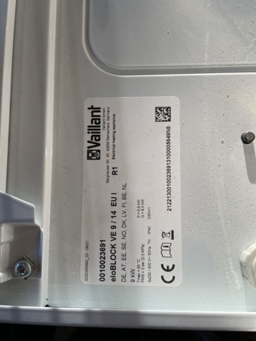 898476-2 Electric boiler Vaillant Eloblock VE 9 KW