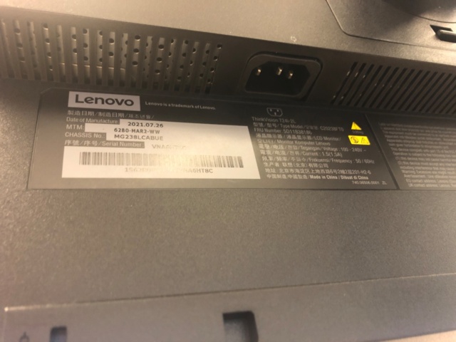 1035314-8 4st 24" Lenovo PC skärmar