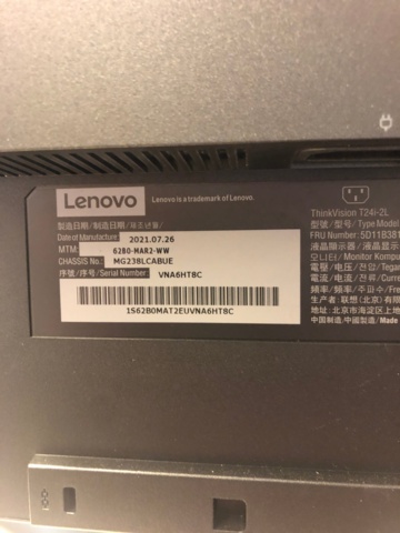 1035314-11 4st 24" Lenovo PC skärmar