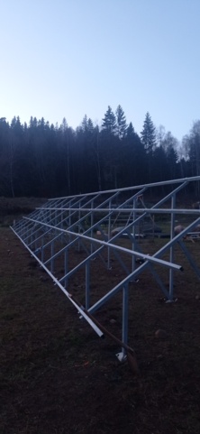 1109785-2 Solar cell package 50 kw ground stand with 122 solar cells and inverter