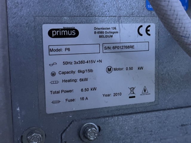 1113432-9 Washing machine Nortec Primus P6