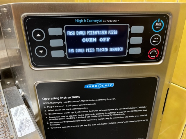 1114226-3 Pizza oven on stand - TurboChef 2620 HHC