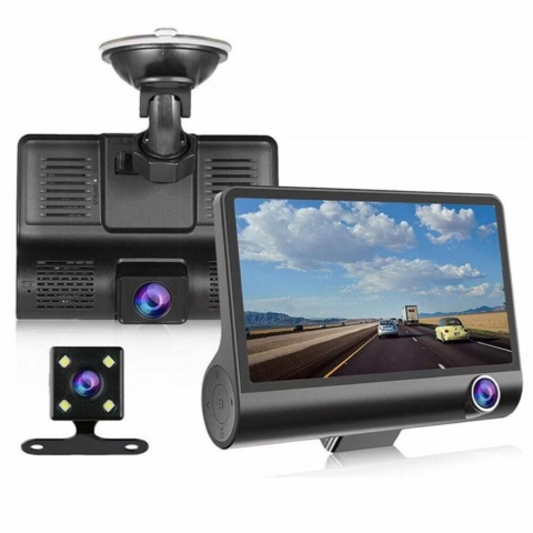 1114294-1 Dashcam med 3 kameror