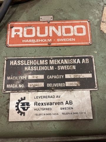 1068710-6 Pipe bending machine Roundo R-2