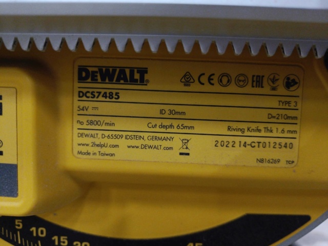 999748-26 Battery-powered Jigsaw DeWalt DCS7485