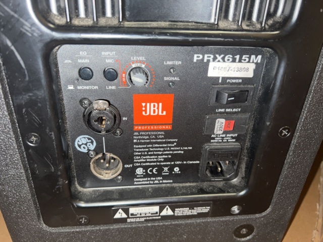 1051356-5 Event speakers 4 JBL PRX615M