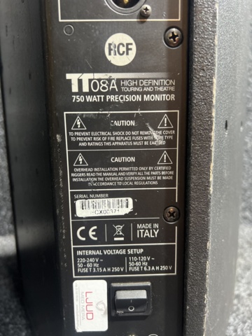 1051364-5 Stage speaker RCF TT08