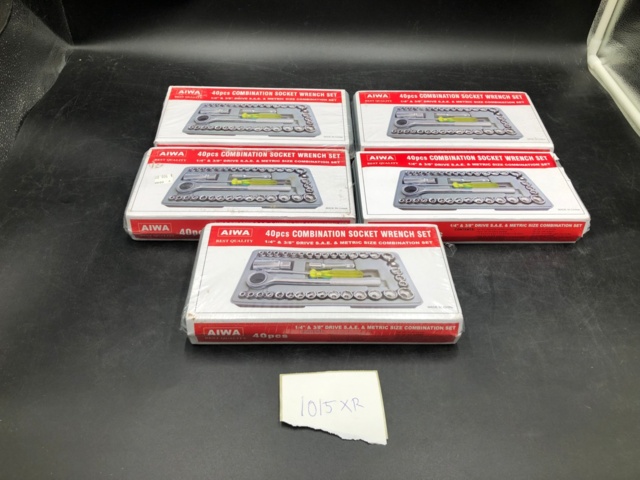 1114486-2 5 pcs 40-piece Aiwa ratchet socket wrench set (1015XR) - Shipping included